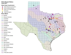 2017 june 23 zebra mussel status map 2017 june 23 zebra mussel status map