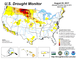 US drought map