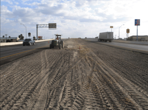 Seeding along Hwy-77